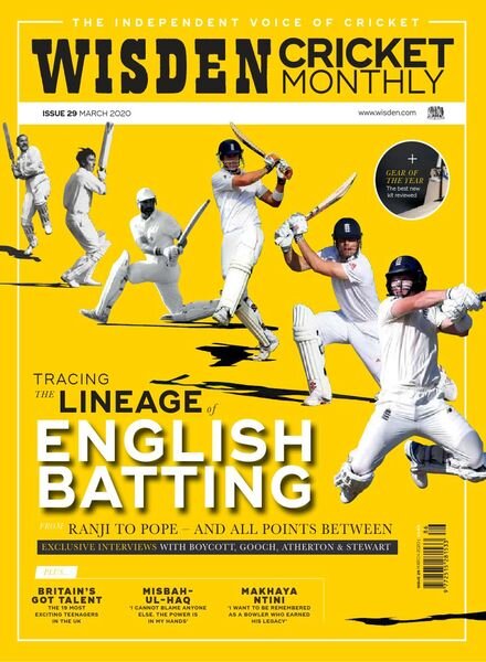 Wisden Cricket Monthly – March 2020 Cover