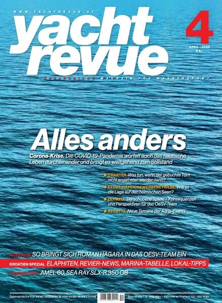 Yachtrevue – April 2020 Cover