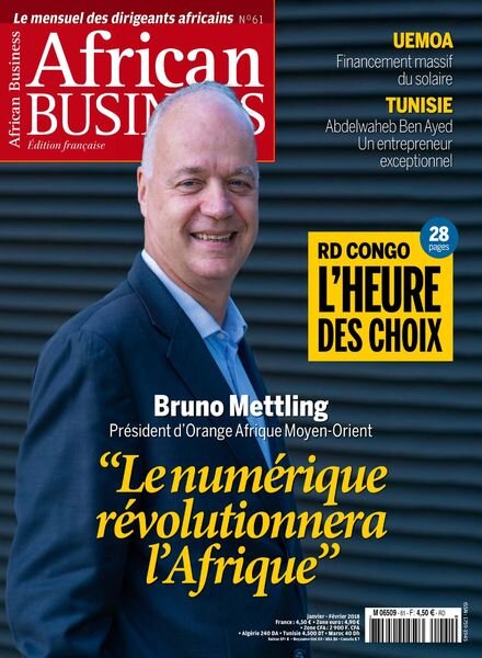 African Business – Janvier 2019 Cover