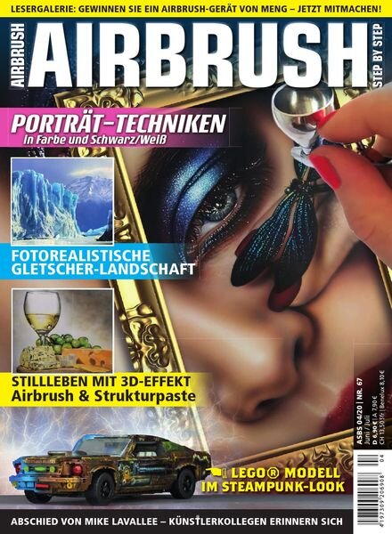 Airbrush Step by Step German Edition – Juni-Juli 2020 Cover