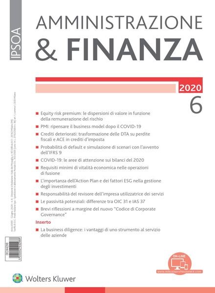 Amministrazione & Finanza – Giugno 2020 Cover