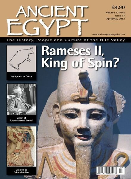 Ancient Egypt – April- May 2013 Cover