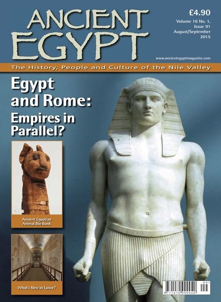 Ancient Egypt – August- September 2015 Cover