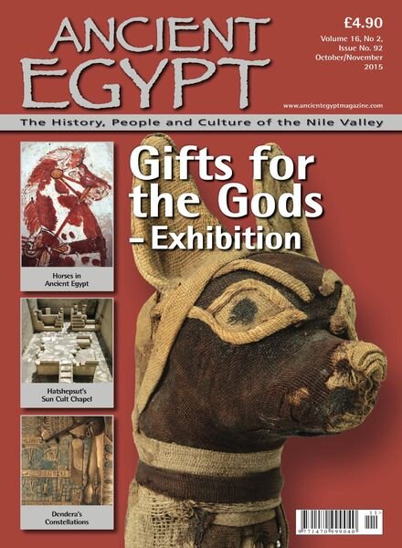 Ancient Egypt – October-November 2015 Cover