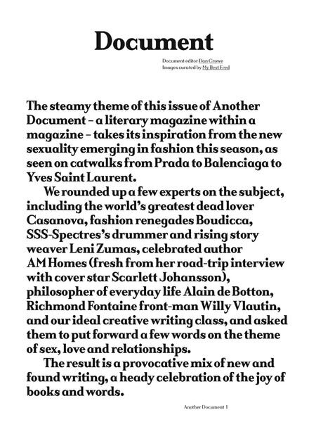 AnOther Magazine – AnOther Document Cover