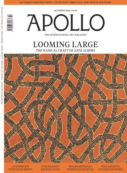 Apollo Magazine – October 2018 Cover