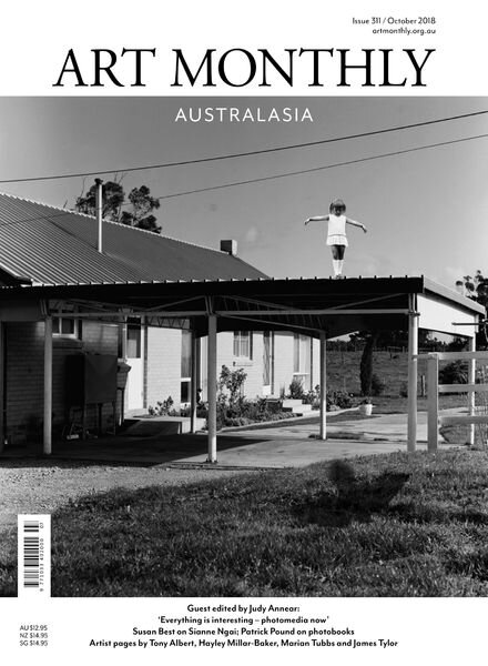 Art Monthly Australasia – Issue 311 Cover