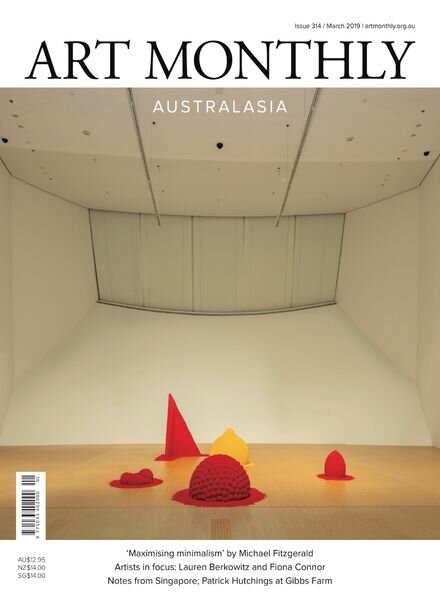 Art Monthly Australasia – Issue 314 Cover
