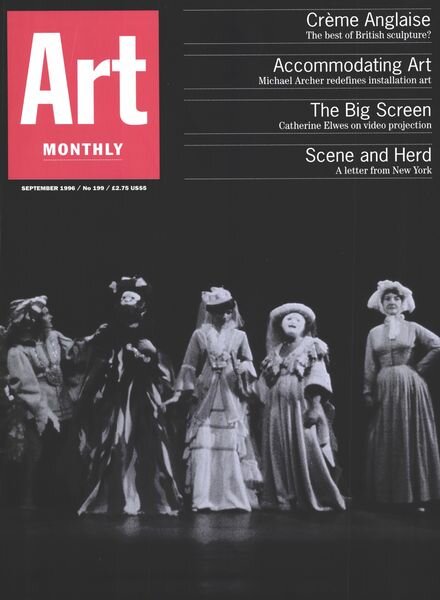 Art Monthly – September 1996 Cover
