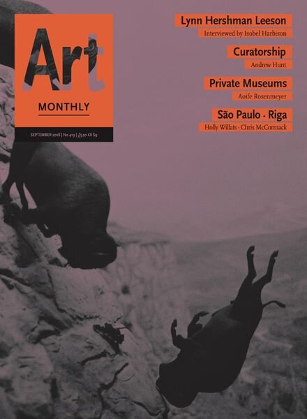 Art Monthly – September 2018 Cover