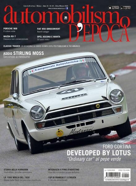 Automobilismo d’Epoca – Aprile-Maggio 2020 Cover