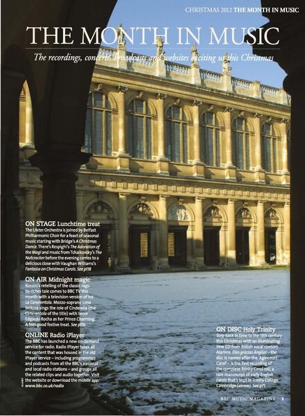 BBC Music – Christmas 2012 Cover
