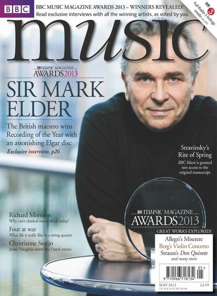 BBC Music – May 2013 Cover