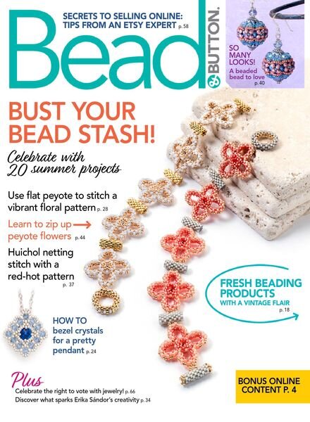 Bead & Button – August 2020 Cover