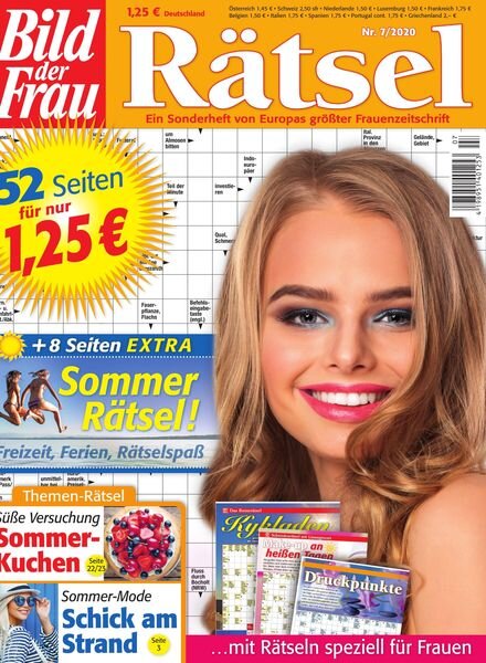Bild der Frau Ratsel – Juli 2020 Cover