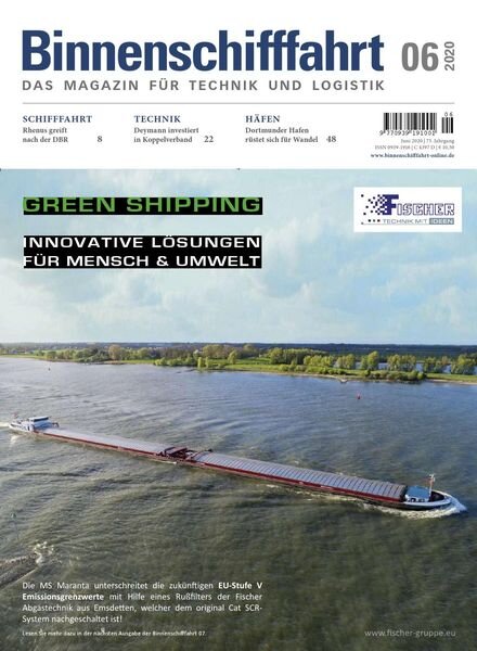 Binnenschifffahrt – Juni 2020 Cover