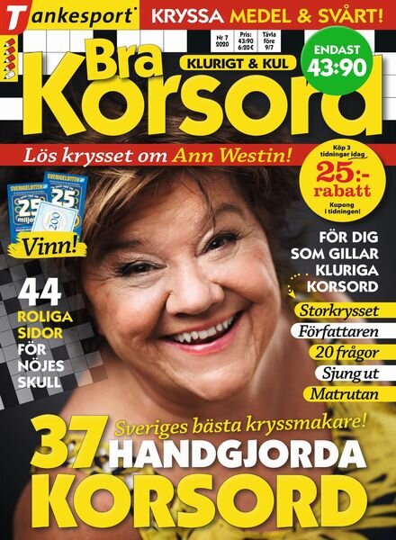 Bra Korsord – 04 juni 2020 Cover