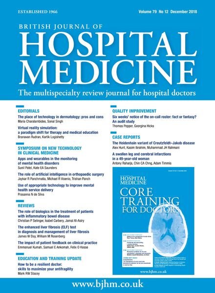 British Journal of Hospital Medicine – December 2018 Cover