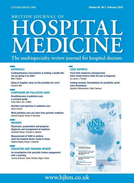 British Journal of Hospital Medicine – February 2019 Cover
