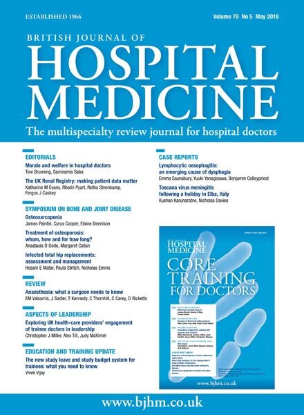 British Journal of Hospital Medicine – May 2018 Cover