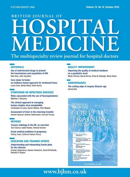 British Journal of Hospital Medicine – October 2018 Cover