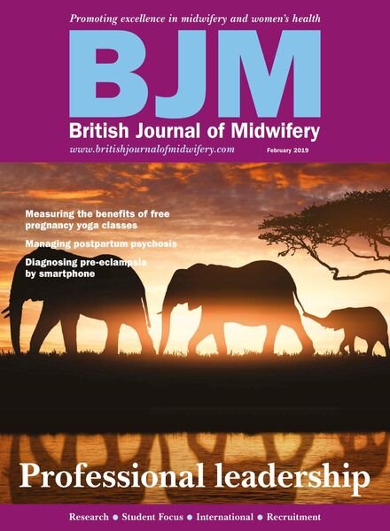British Journal of Midwifery – February 2019 Cover