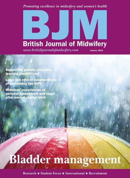 British Journal of Midwifery – January 2019 Cover