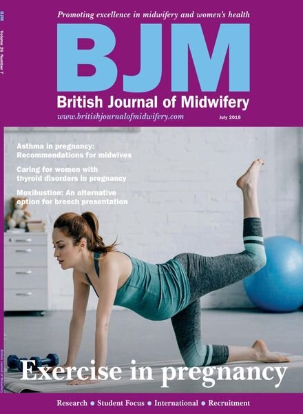 British Journal of Midwifery – July 2018 Cover