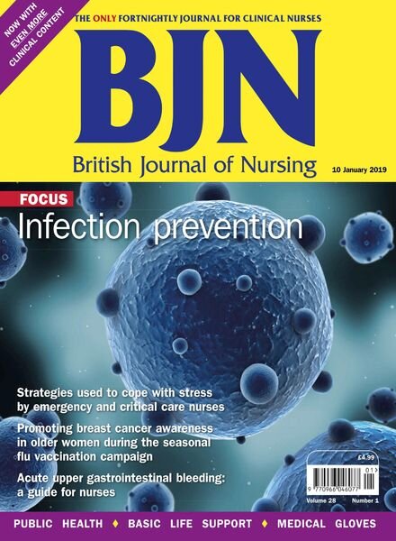 British Journal of Nursing – 10 January 2019 Cover