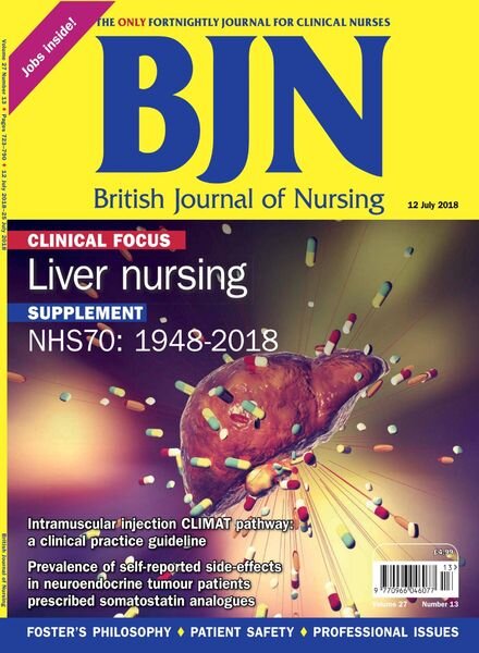 British Journal of Nursing – 12 July 2018 Cover