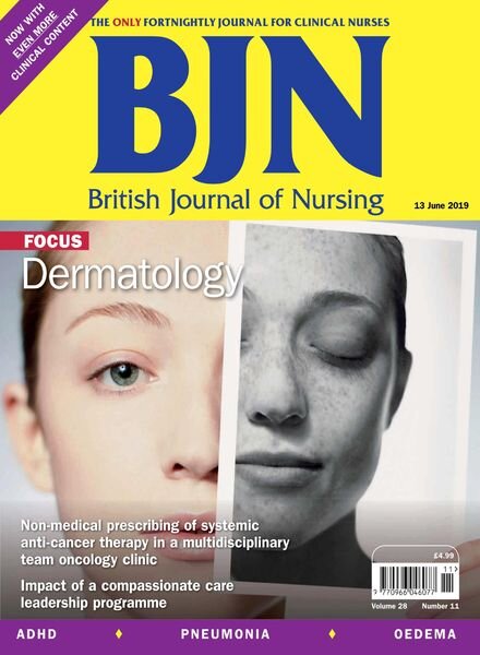 British Journal of Nursing – 13 June 2019 Cover