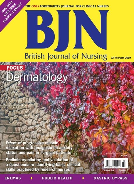 British Journal of Nursing – 14 February 2019 Cover