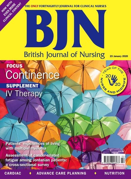 British Journal of Nursing – 23 January 2020 Cover