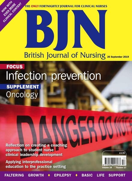British Journal of Nursing – 26 September 2019 Cover