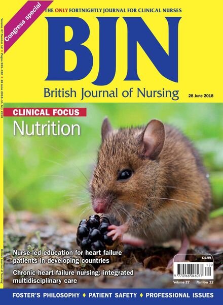 British Journal of Nursing – 28 June 2018 Cover