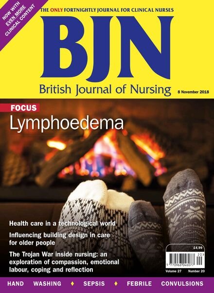 British Journal of Nursing – 8 November 2018 Cover