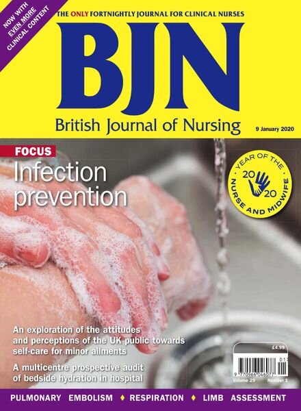 British Journal of Nursing – 9 January 2020 Cover