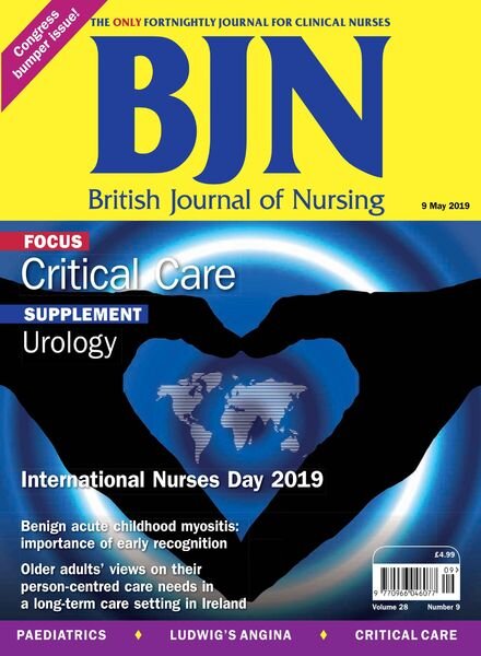 British Journal of Nursing – 9 May 2019 Cover