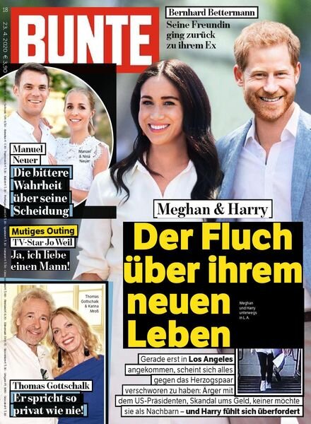 Bunte – 23 April 2020 Cover