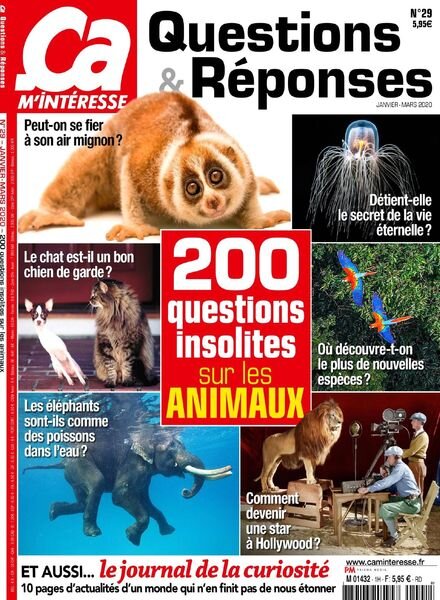 ca M’Interesse Questions & Reponses – Janvier-Mars 2020 Cover