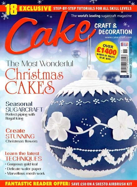 Cake Decoration & Sugarcraft – november 2015 Cover