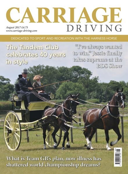 Carriage Driving – August 2017 Cover