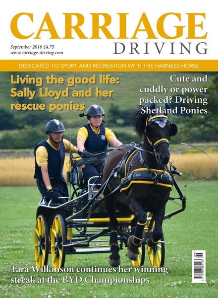Carriage Driving – September 2016 Cover