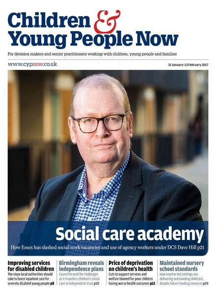 Children & Young People Now – 31 January 2017 Cover
