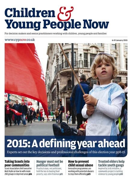 Children & Young People Now – 6 January 2015 Cover