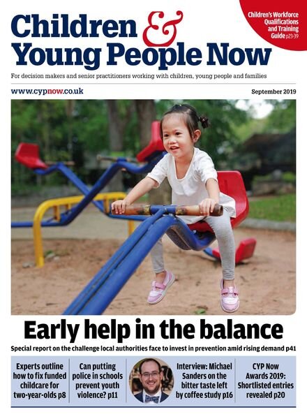 Children & Young People Now – September 2019 Cover