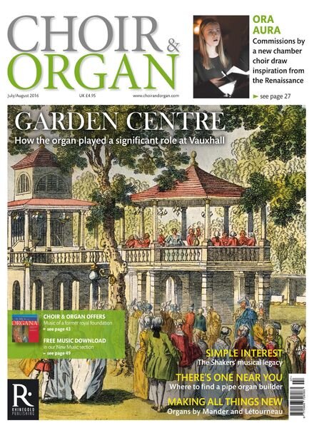 Choir & Organ – July-August 2016 Cover