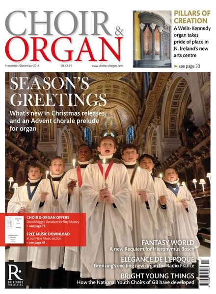 Choir & Organ – November-December 2016 Cover