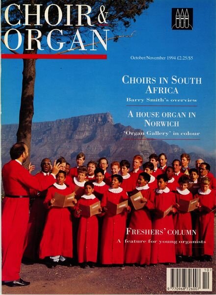 Choir & Organ – October-november 1994 Cover