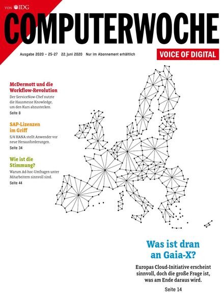 Computerwoche – 22 Juni 2020 Cover
